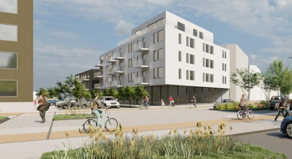 Gatnamót við Sævarhöfða. Mynd: Arkís arkitektar