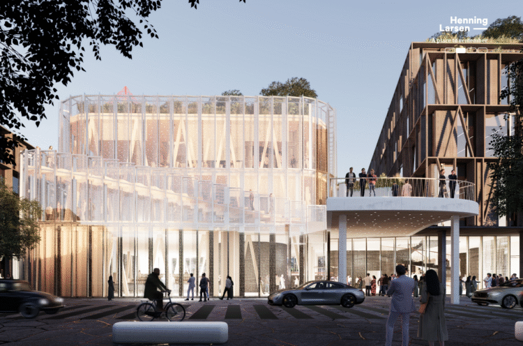 Tillaga Henning Larsen í hönnunarsamkeppni um Krossamýrartorg á vegum Klasa