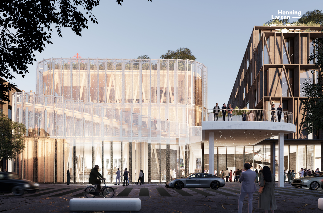 Tillaga Henning Larsen í hönnunarsamkeppni um Krossamýrartorg á vegum Klasa