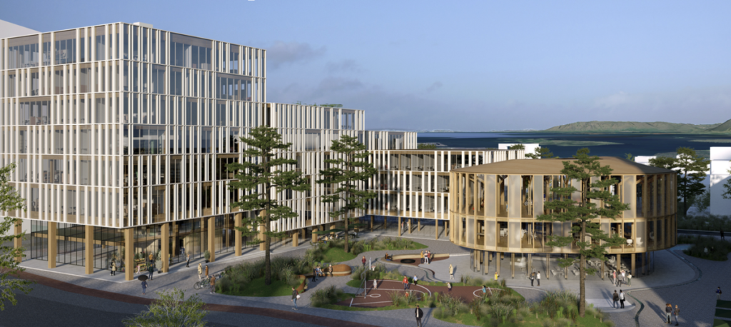 A-Lab Architects - Tillaga í hönnunarsamkeppni um Krossamýrartorg á Borgarhöfða